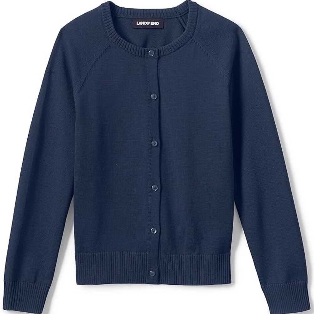 Lands End Navy Blue Sweater
